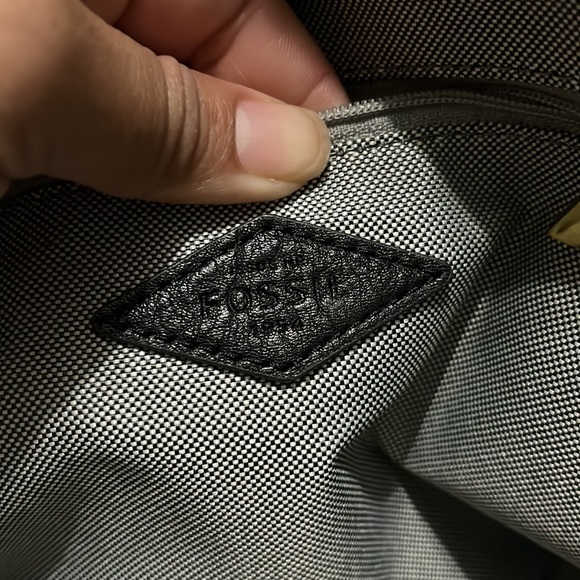 Fossil Leather with Snake emboss backpack - Picture 5 of 10